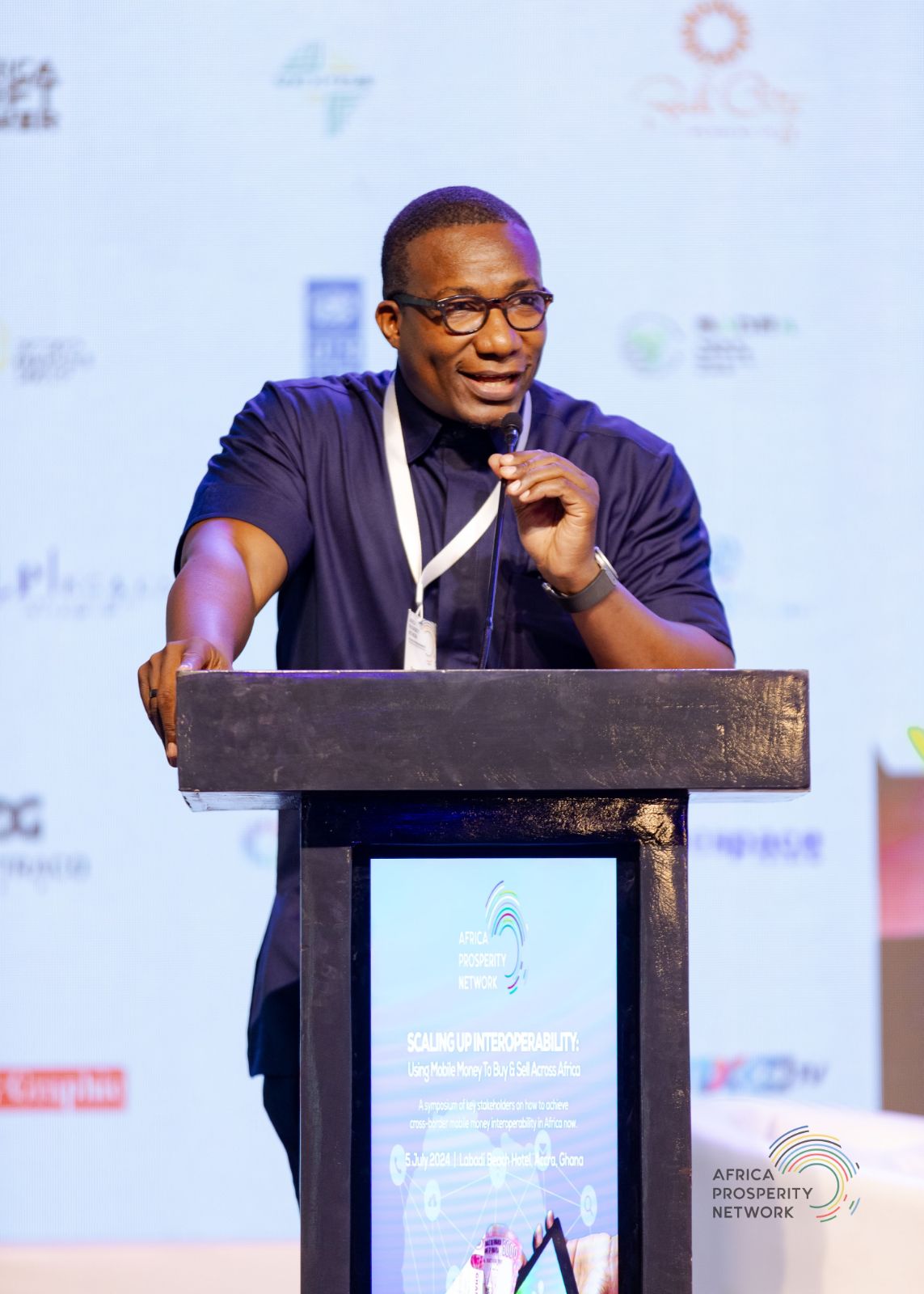 Samuel Amanor joining a roundtable